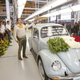 The very last VW beetle rolls off the line at VW’s Puebla plant, July 30, 2003.